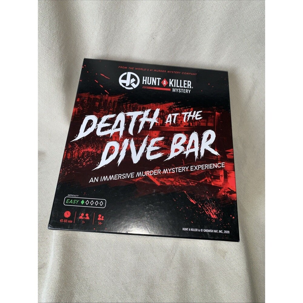 Death at the Dive Bar Hunt A Killer Mystery Group Board Game complete EUC